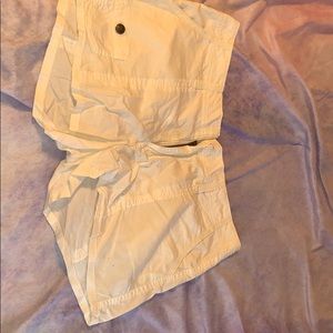 White Cardigan Shorts